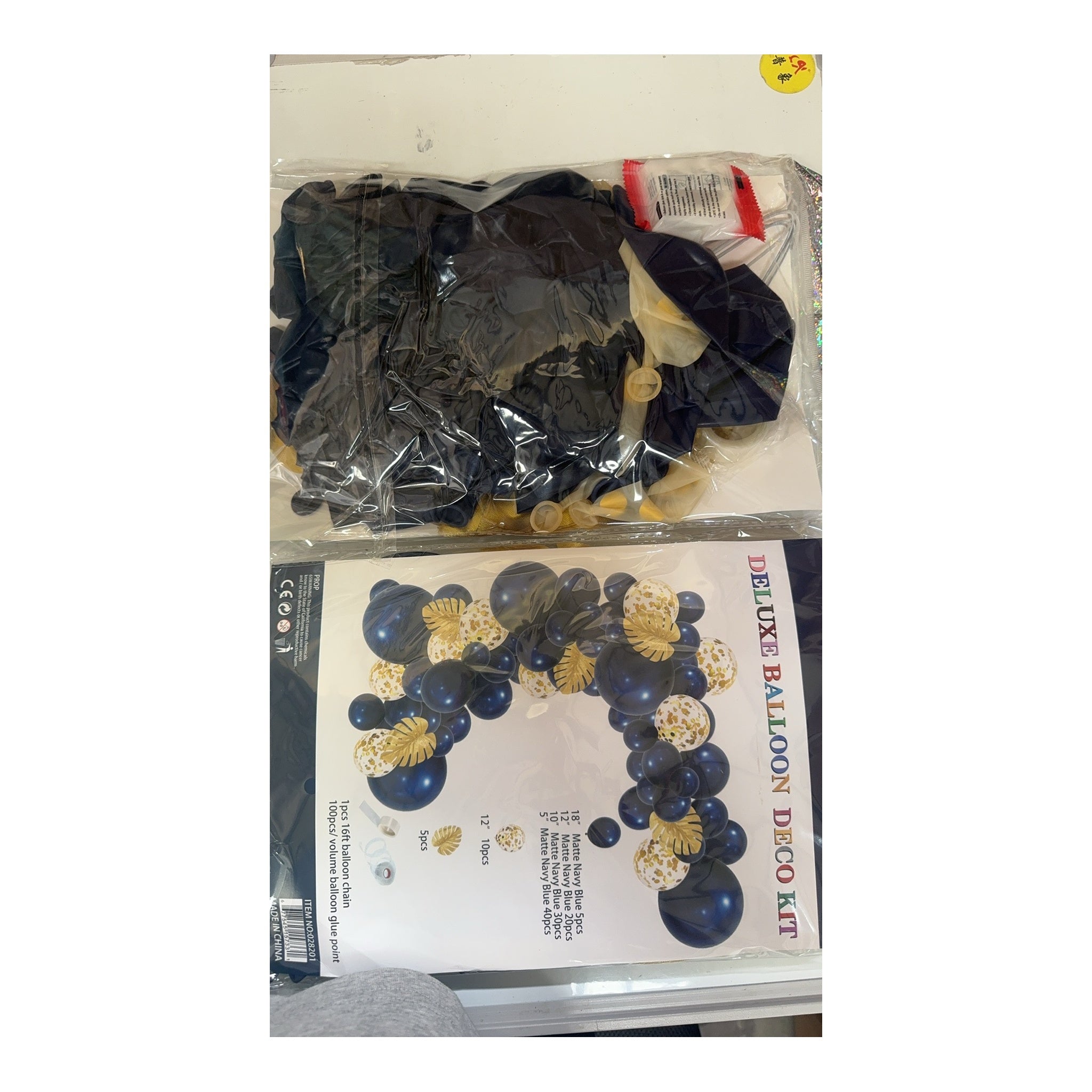 Balloon Garland Navy Blue